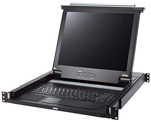 ATEN CL1000M CONSOLE LCD 17  Clavier QWERTY US VGA/USB-PS2