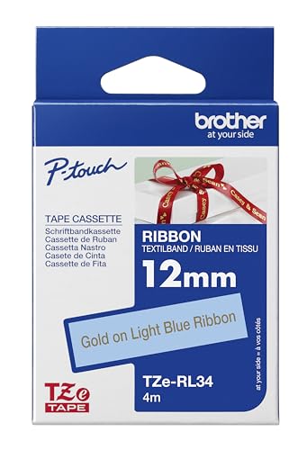 BROTHER Ruban tissus Or sur Bordeaux 12mm (4m)