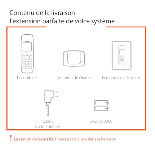 Gigaset CL660HX Téléphone sans fil DECT - combiné supplém.