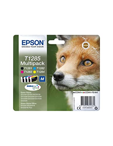 Cartouche EPSON C13T12854012 T1285 - Noir + 3 couleurs