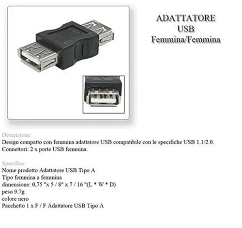 LINDY USB Adapter Type A female to A female