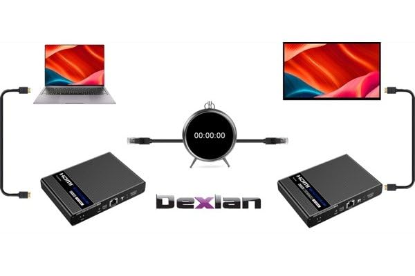 DEXLAN PROLONGATEUR KVM HDMI 4K /  USB Zéro Latence 4K@60Hz 70m