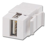 LINDY USB A/B Double Female keystone module for wall boxes
