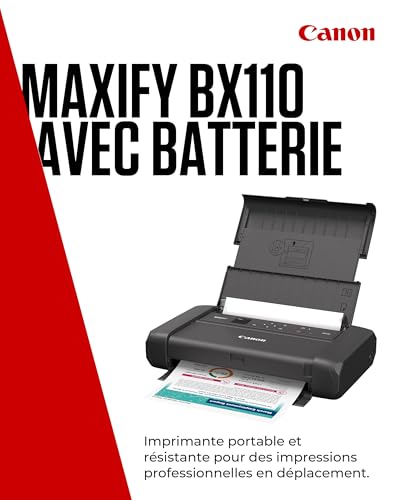CANON MAXIFY BX110 Printer colour inkjet A4 4800x1200dpi 9ipm mono 5.5 min/page colour 50sheets USB-C Wi-Fi