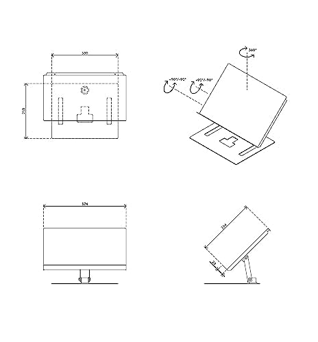 DATAFLEX Porte Copie Hauteur Réglable Guide