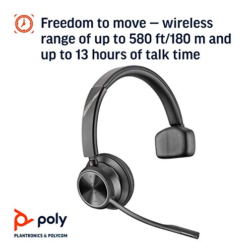 POLY SAVI W7310 Office Casque sans fil 1 écouteur TEL/USB