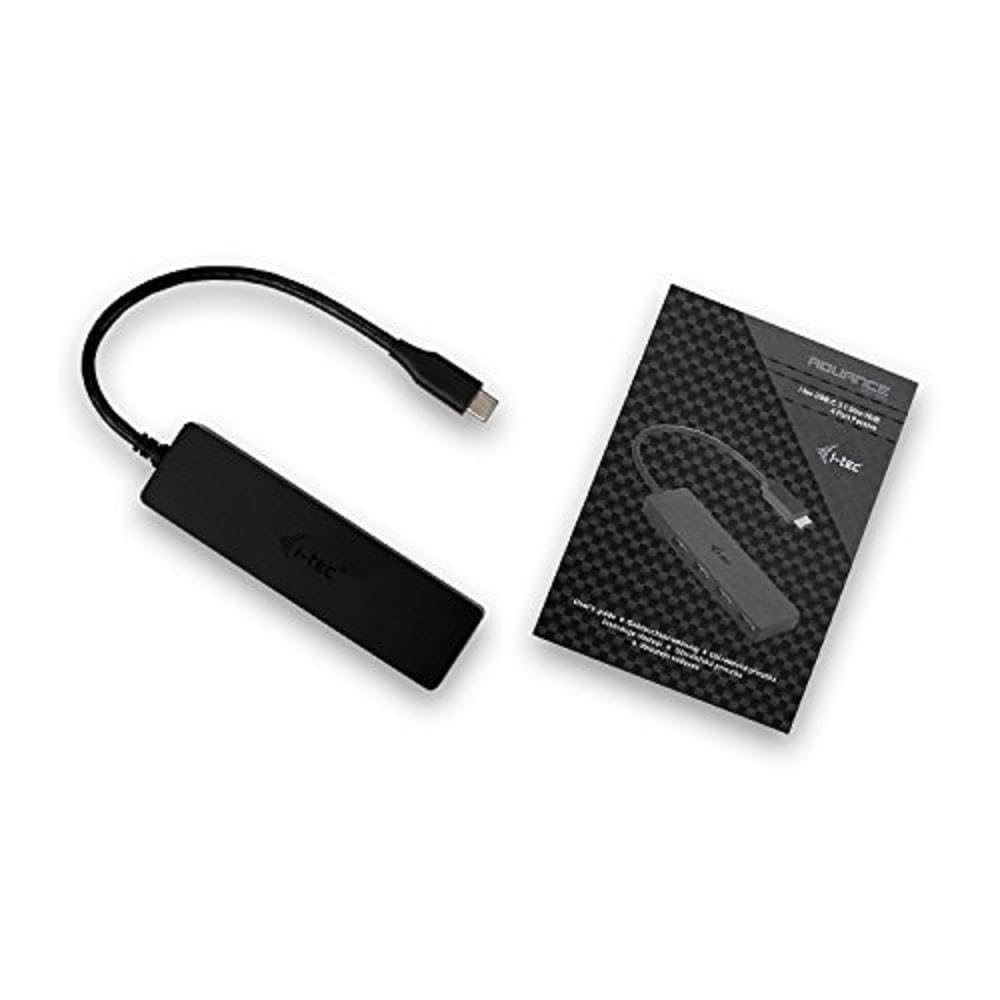 I-TEC USB C Slim Passive HUB 4 Port without power adapter for Notebook Tablet PC supports Win Mac OS compatible with Thunderbolt