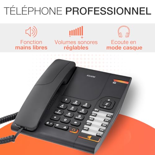 Alcatel Temporis 380 téléphone bureau avec prise casque RJ9