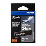 Ruban laminé standard BROTHER Noir/Blanc 9mm - TZE-221