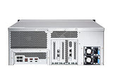 QNAP 24-Bay 4U Rackmount NAS Intel Xeon E-2236 6 cores/12 threads 3.4GHz processor 128Go ECC DDR4 24x2.5p/3.5p SATA