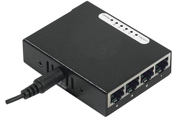 DEXLAN SWITCH 5p10/100 ALIM USB + FIX. MAGNETIQUE