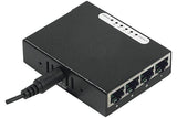 DEXLAN SWITCH 5p10/100 ALIM USB + FIX. MAGNETIQUE