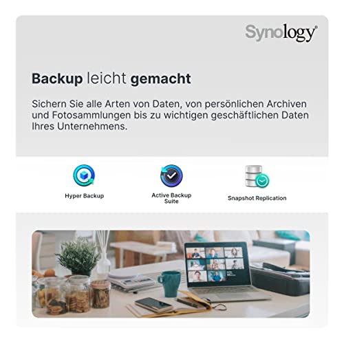 SYNOLOGY RS822RP+ 4-Bay NAS-Rackmount AMD Ryzen V1500B 4-core 2.2GHz 2Go DDR4 ECC SODIMM 2xUSB 3.2 RJ-45 4x1GbE