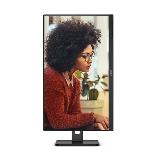 AOC 27E3QAF Écran LED - 27" - 1920 x 1080 Full HD @ 75 Hz - IPS - 1000:1 - 4 ms - HDMI, VG DP - HAS Pivot- Haut parleurs