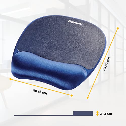 FELLOWES Tapis de souris - Repose-poignets Ergo Mouss - Saphir