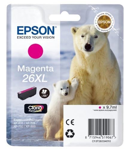 Cartouche EPSON C13T26334012 26XL - Magenta