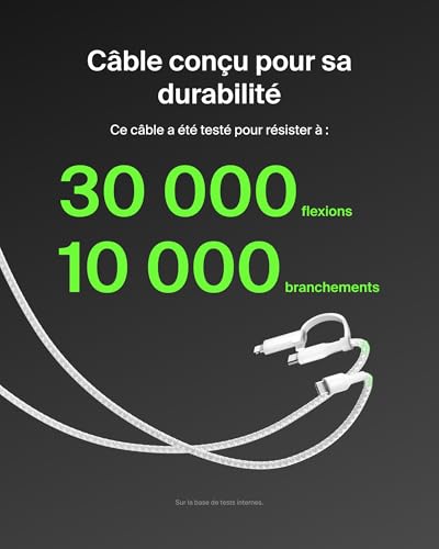 BELKIN 2-in-1 USB-C and LTG cable