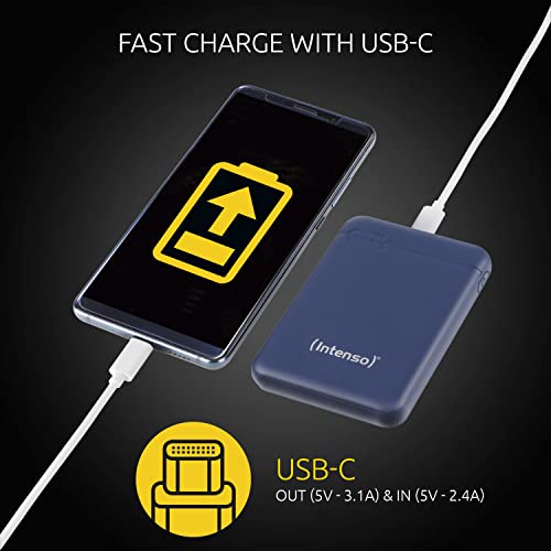 INTENSO PowerBank XS5000 USB / Type-C -5000 mAh bleu foncé