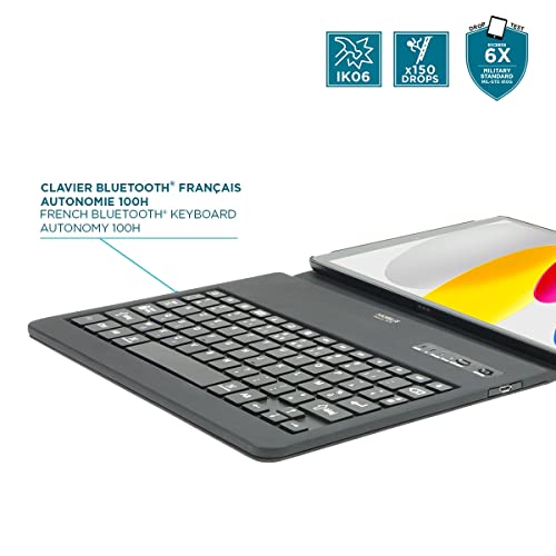 Case iPad 10.9 10th French Bluetooth Key