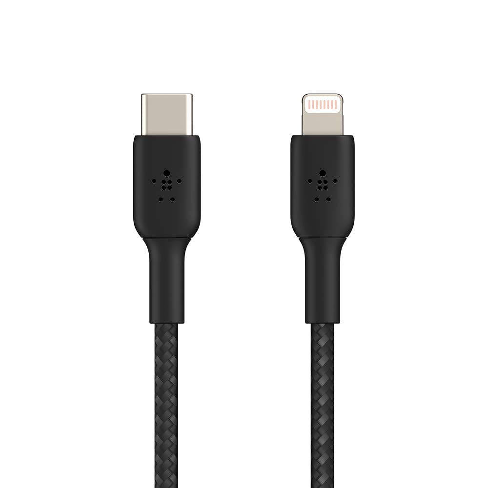 BELKIN BOOST CHARGE USB-C to Lightning Cable Braided 2M Black