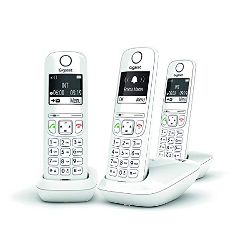 Gigaset AS690A DUO tél.DECT + REP - base + 2 combinés noirs