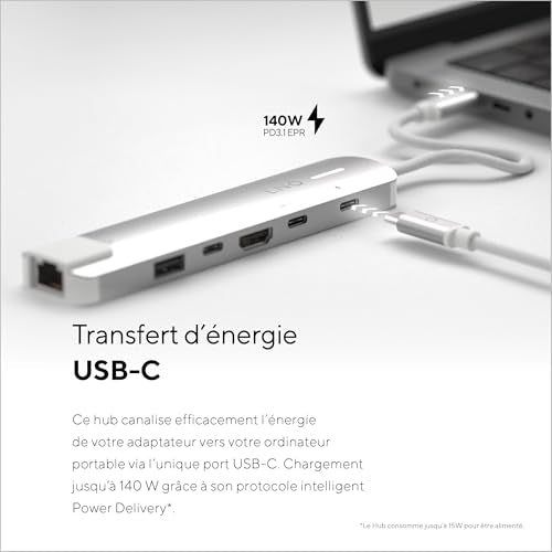 LINQ Hub multiport 6-en-1 Pro USB-C 10 Gbps 4K HDMI