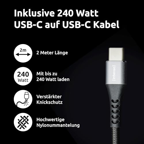 CHARGEUR SECTEUR USB TYPE C 140 W AVEC CORDON 2,0 M