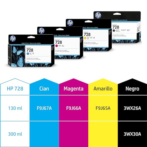 HP 728 original 130-ml Cyan Ink cartridge F9J67A