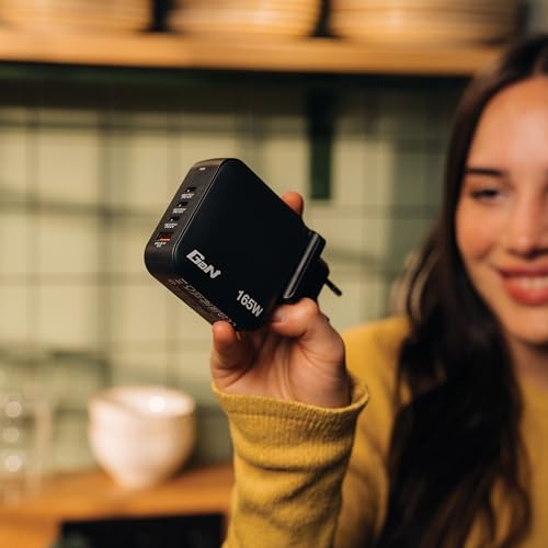 VERBATIM MINI GAN CHARGER 165W 4 PORT US/EU/UK ADP WCF (P)