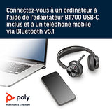 POLY Voyager Focus 2 USB-C Headset Sans fil Arceau Bureau/Centre d'appels Bluetooth Noir