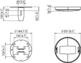 VOGEL S Fixation plafond PFA 9132 mono tube pour PUC 29**