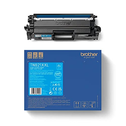 BROTHER TN-821XXLC Ultra High Yield Cyan Toner Cartridge for EC Prints 12000 pages
