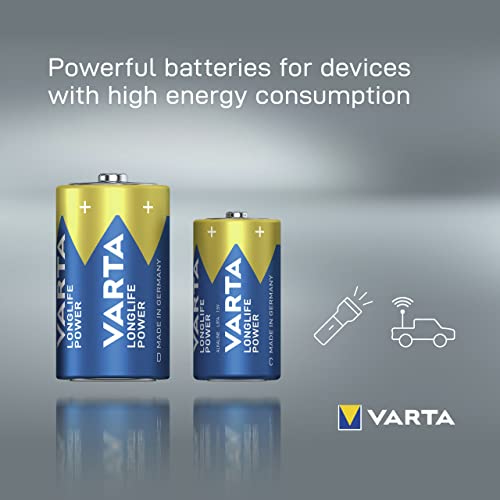 VARTA Piles alcalines 04914121412 LR14 / C blister de 2