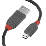 LINDY Câble USB 2.0 type A vers Micro-B Anthra Line 2m