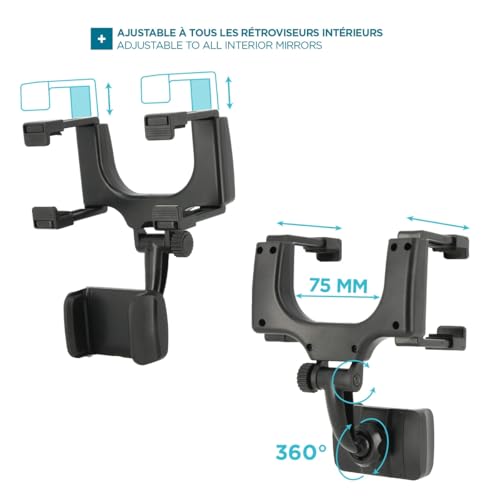 Support universel pour rétroviseur de voiture pour smartphon