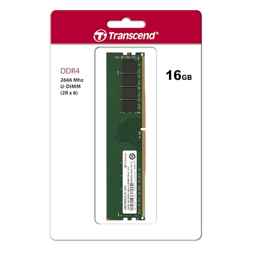 TRANSCEND 16Go JM DDR4 2666Mhz U-DIMM 2Rx8 1Gx8 CL19 1.2V