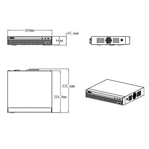 DAHUA enregistreur HDCVI  XVR5108HS-4KL-X 8 voie BNC 4 IP 4Mp