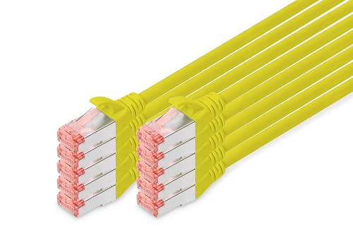 Digitus DK-1644-005-BL-10 câble de réseau Noir 0,5 m Cat6 S/FTP (S-STP)