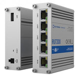 Teltonika RUT300 Routeur connecté Fast Ethernet Bleu, Métallique