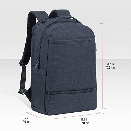 Sac à dos business  17,3", Port USB-A, Polyester ECO noir ch