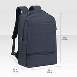 Sac à dos business  17,3", Port USB-A, Polyester ECO noir ch