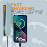 XTORM Batterie externe Fuel20W 10000 mAh, bleu canard