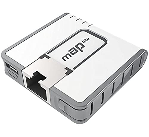 Mikrotik mAP lite Blanc Connexion Ethernet, supportant l'alimentation via ce port (PoE)