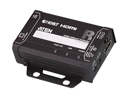 ATEN VE811R - 4096 x 2160 pixels - Récepteur AV - Avec fil - Compatibilité 3D - Noir - HDCP