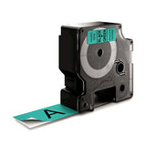 Ruban 9MM noir sur vert pour LP150/250-LM350/450/210D/220P