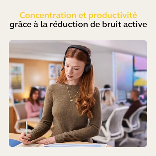 Jabra Evolve2 65 Flex Casque Avec fil &sans fil Arceau Bureau/Centre d'appels USB Type-C Bluetooth Noir