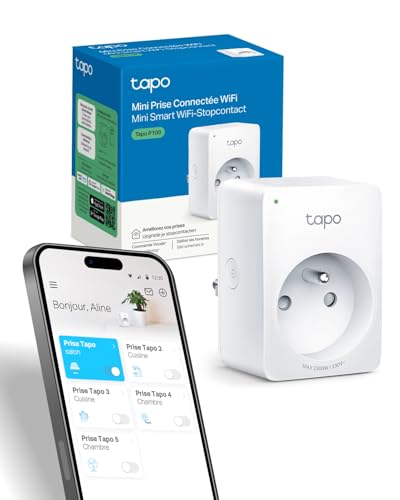 TP-Link TAPO P100M Prise intelligente 2300 W Maison, Bureau Blanc