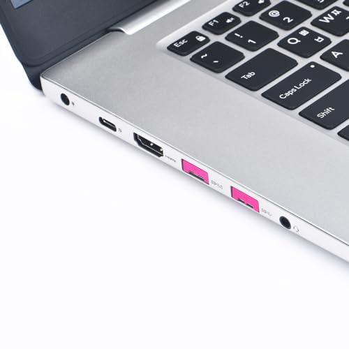 SMARTKEEPER / 6x Bloqueurs USB-A avec 1x Clé Basic Fuschia