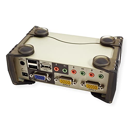 Aten CS1732B-AT-G 2P PS/2-USB VGA/Audio KVMP Commutateur W/OSD