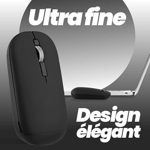 TNB COLOR - Souris sans fil double connexion - noir